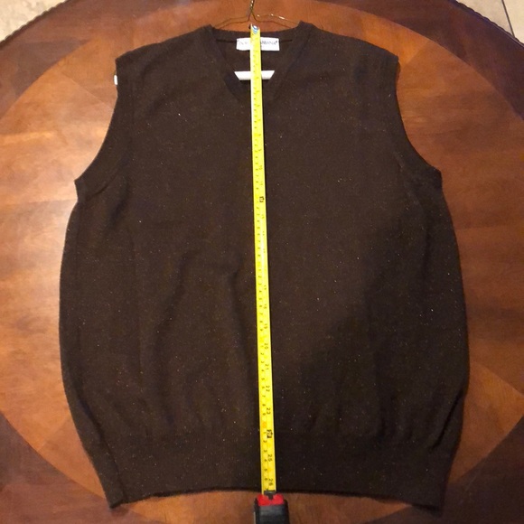 Dolce & Gabbana V Neck Wool Sweater Vest Size 48 - Picture 8 of 8